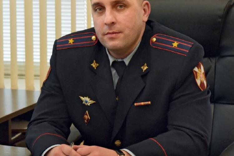 Вадим Золотов, руководитель серпуховского отделения Росгвардии, майор полиции. Фото Инги Назаровой.
