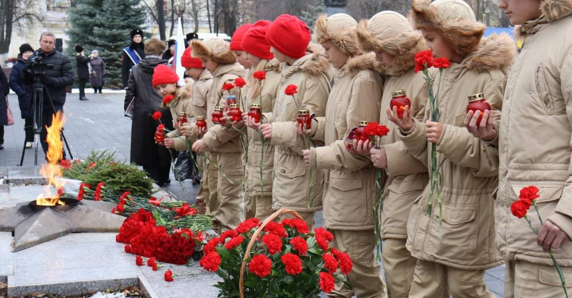 Торжественное мероприятие по случаю 80-летия начала контрнаступления советских войск под Москвой.