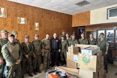Глава Подольска Дмитрий Жариков посетил бойцов в зоне проведения СВО.