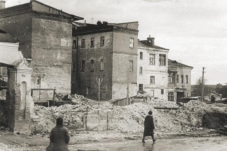 Серпухов бомбежка на ул.Ворошилова октябрь 1941 г.