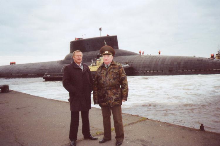 На испытаниях ракеты "Булава", г. Северодвинск. 2007 год.