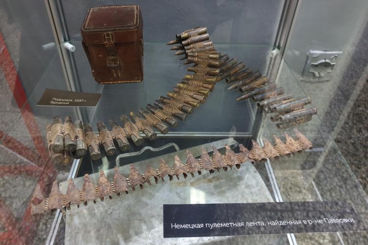Немецкая пулеметная лента, найденная в окрестностях Серпухова.