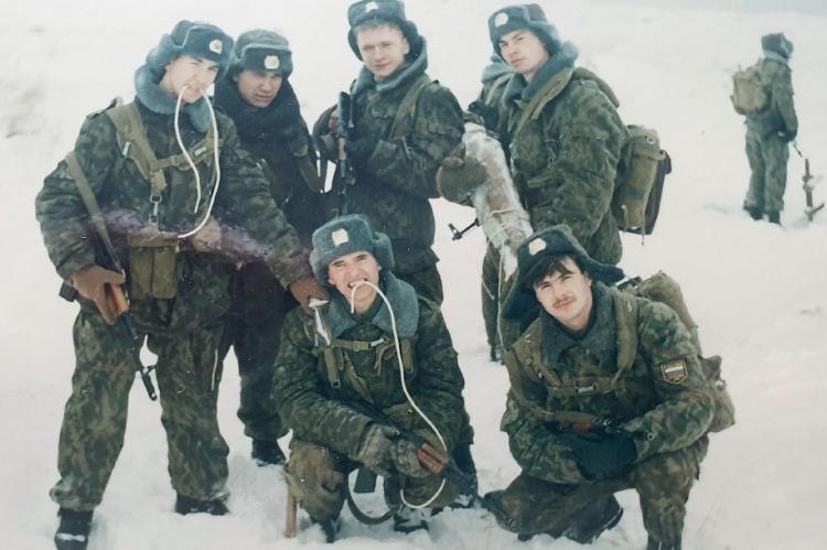 Новосибирск, 1996 год. Курсант Катасонов крайний слева.