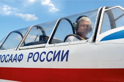 Георгий Каминский перед полетом. Август 2017 года.
